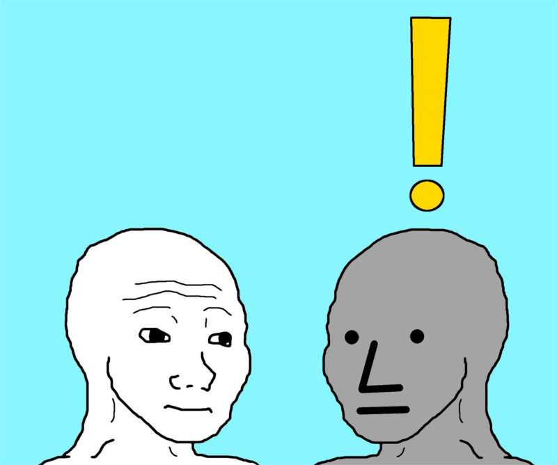 Wojak npc — Wojak meme