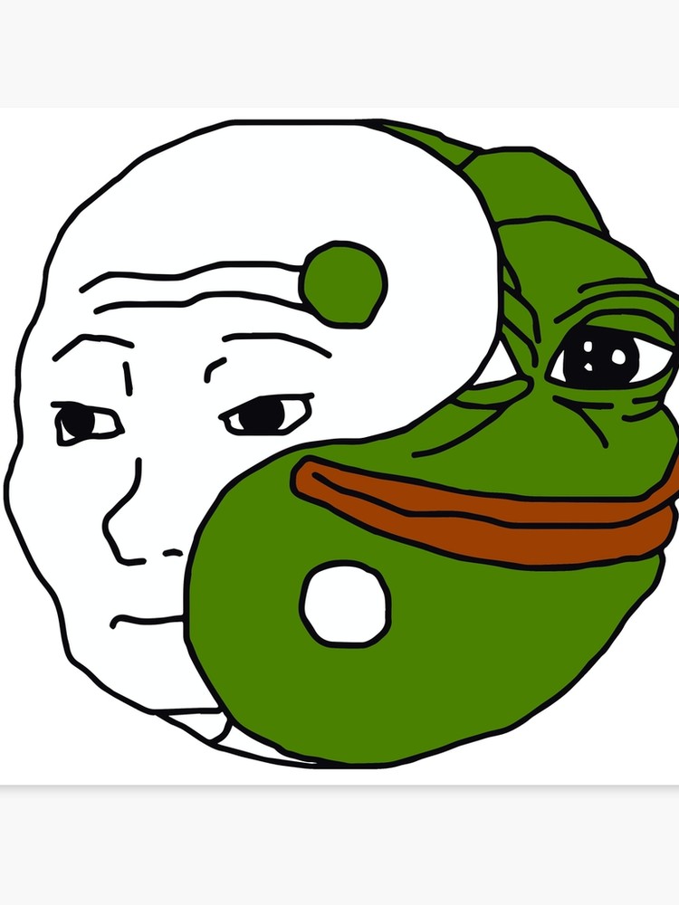 Pepe wojak ying yang — Pepe meme