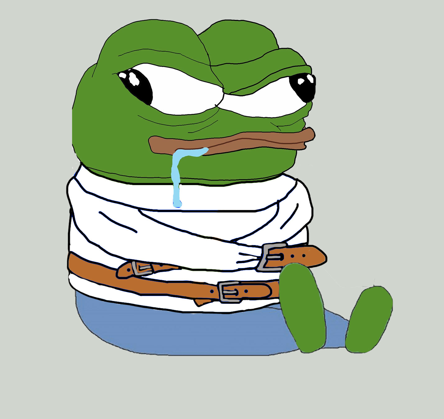 Pepe dumb straight jacket — Pepe meme