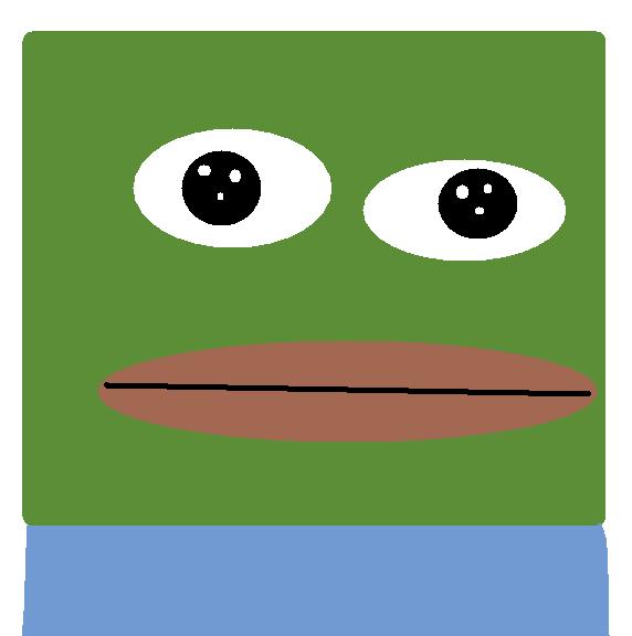 Pepe flat icon portrait — Pepe meme