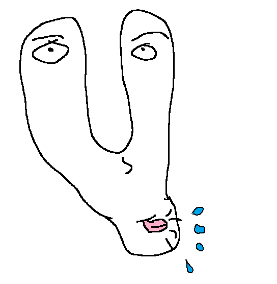 Brainlet spitting split face — Brainlet meme
