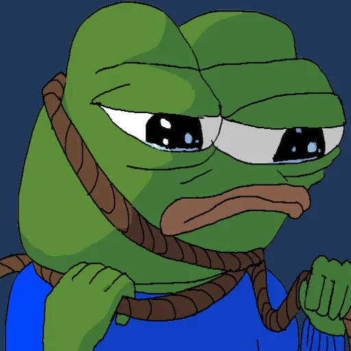 Noose around neck Frog Friends sticker — Sticker Packs meme