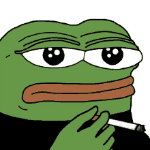 Pepe smoking moving eyes — Pepe meme