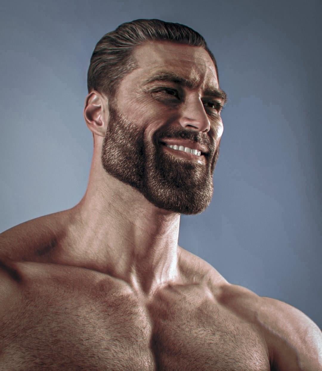 Chad colorized — Reaction meme