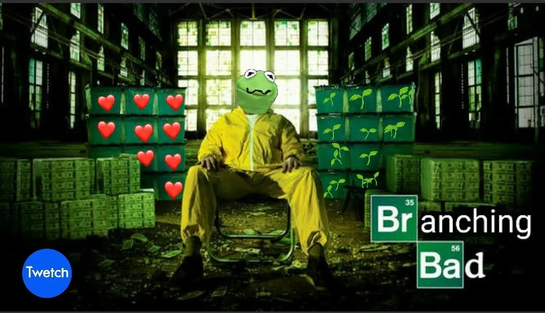 Branching Bad — Twetch meme