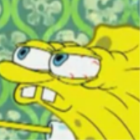 Spongebob angry extended face — Reaction meme