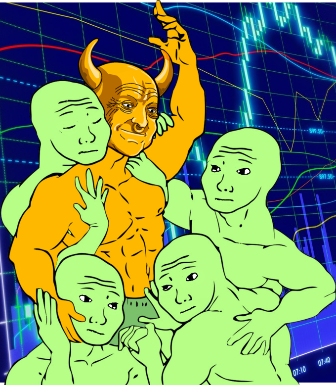 Green wojak golden bull run — Wojak meme