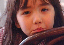 Baby Girl Lips Rubbing Chair — Reaction meme