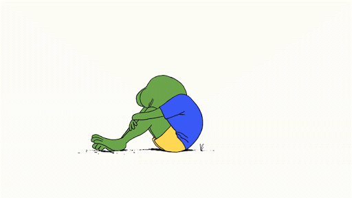 Pepe sad butterfly cheers him up — Pepe meme
