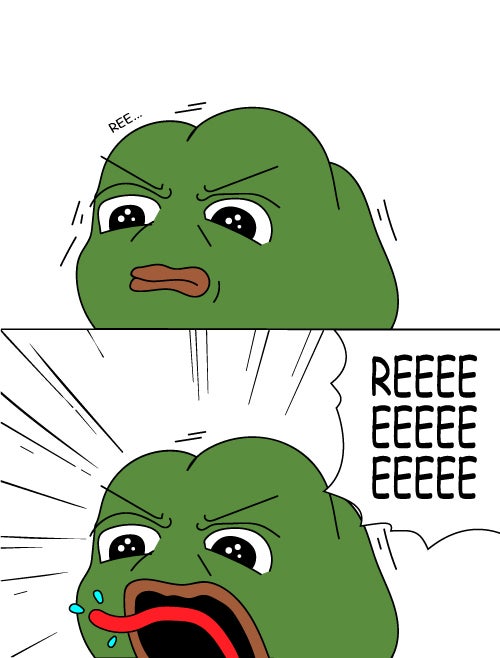 Pepe reeeee anime style — Pepe meme