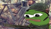 Pepe m60 gunner vietnam — Pepe meme