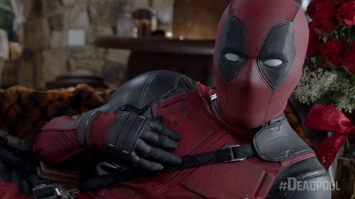 Deadpool Rubbing Nipple — Reaction meme