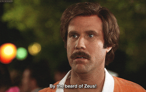 Will Ferrell By The Beard Of Zeus — Reaction meme