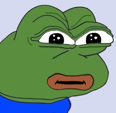 Pepe angry faced small mouth — Pepe meme
