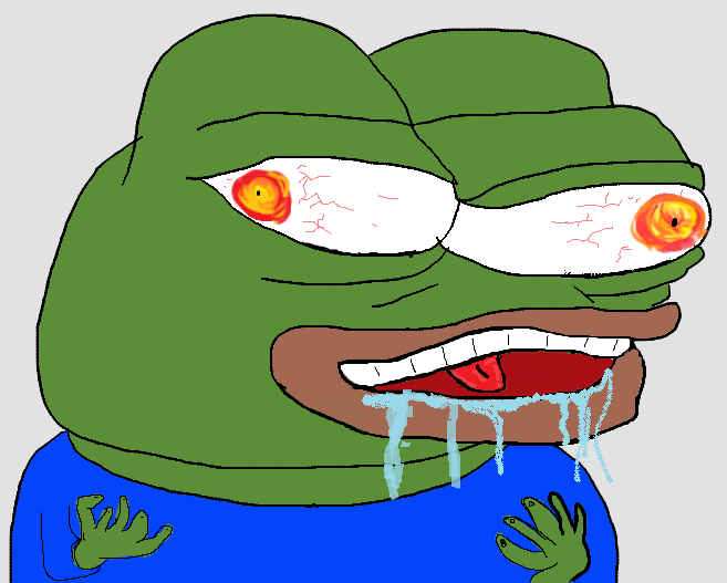 Pepe crazy eyes — Pepe meme