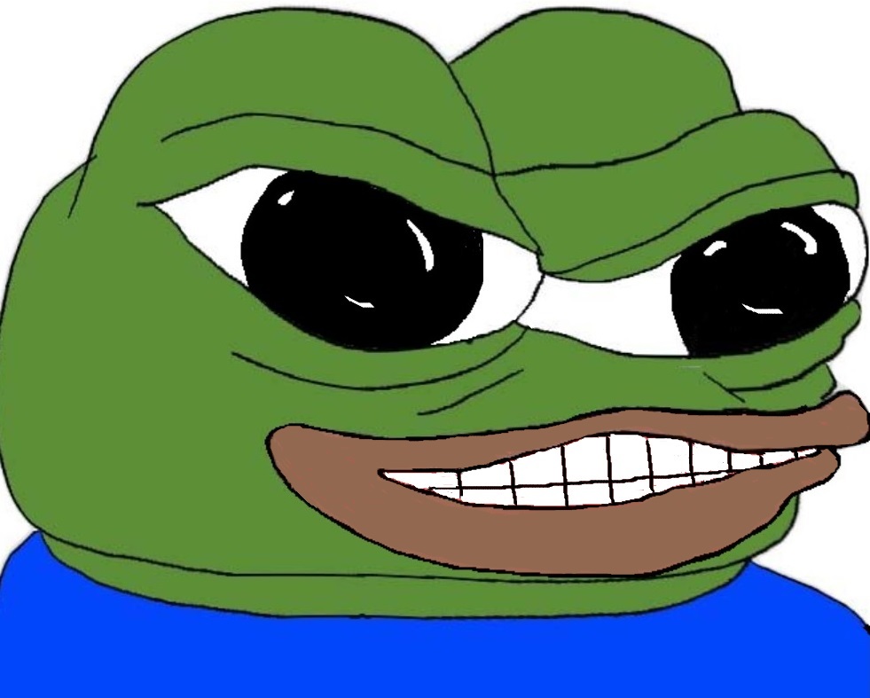 Pepe crazy face large eyes — Pepe meme