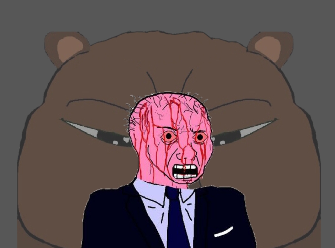Pink wojak bobo background — Wojak meme