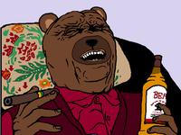 Bobo old man laughing whiskey cigar — Bobo meme