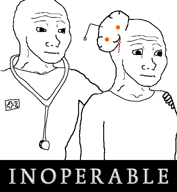 Wojak reddit brain inoperable — Wojak meme