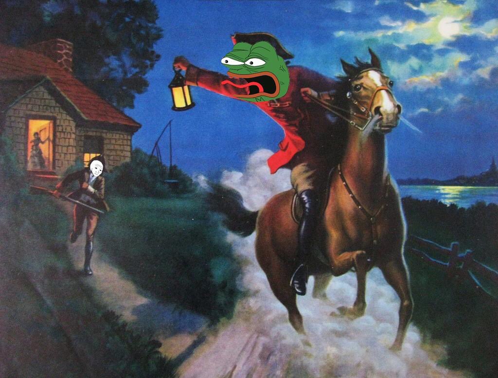 Pepe paul revere — Pepe meme