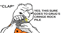 Grug cringe rock — Grug meme