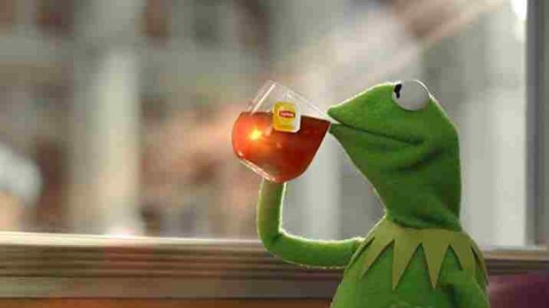 Kermit sipping tea meme template — Templates meme
