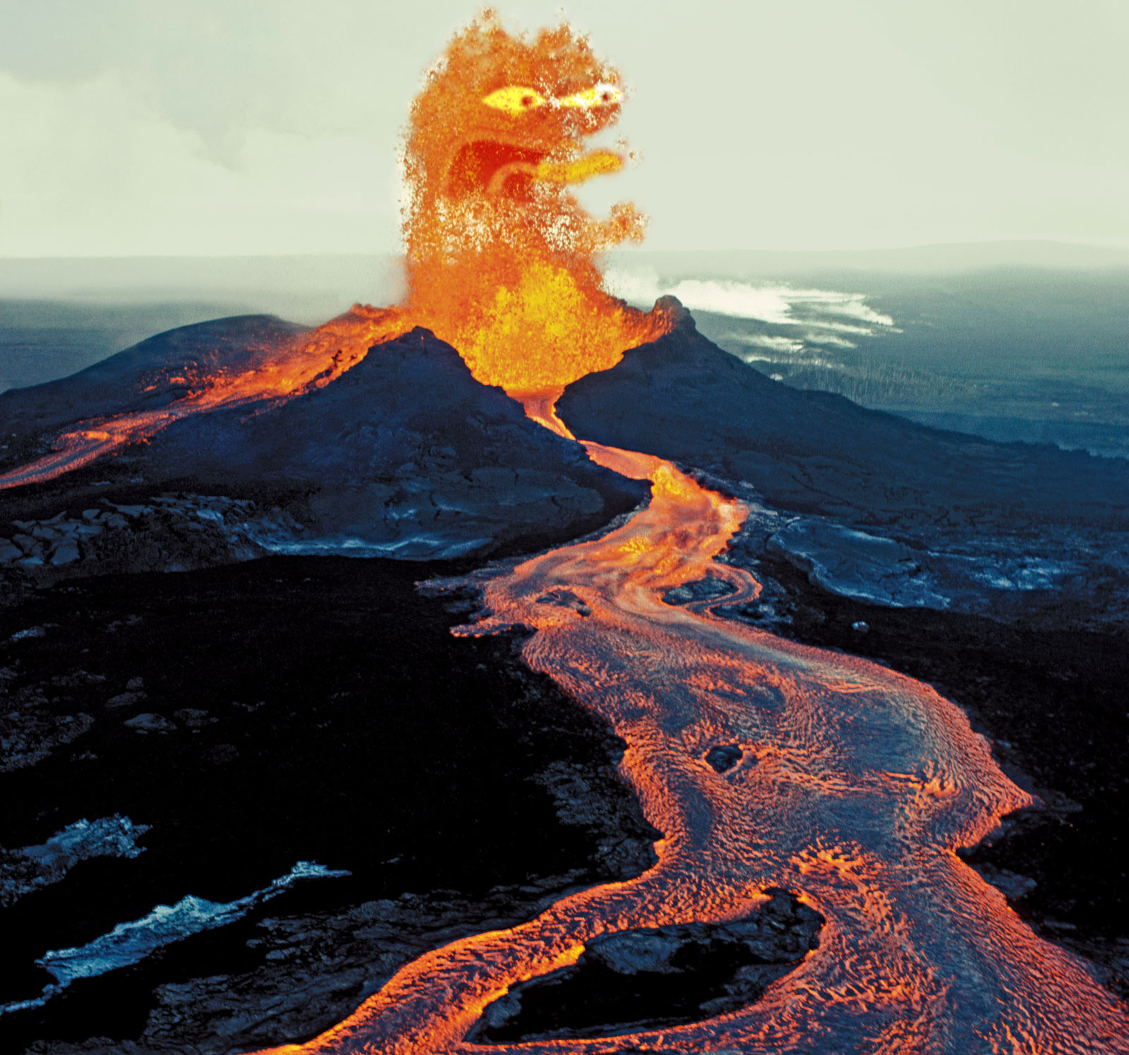 Pepe volcano — Pepe meme