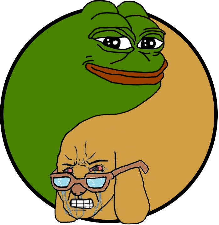 Pepe jannie ying yang — Pepe meme