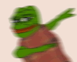 Pepe comfy inverted dabbing — Pepe meme
