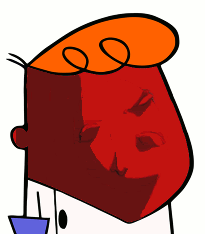 Dexter face screaming in pain — Reaction meme