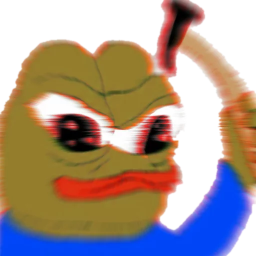 Hammer rage Frog Friends sticker — Sticker Packs meme