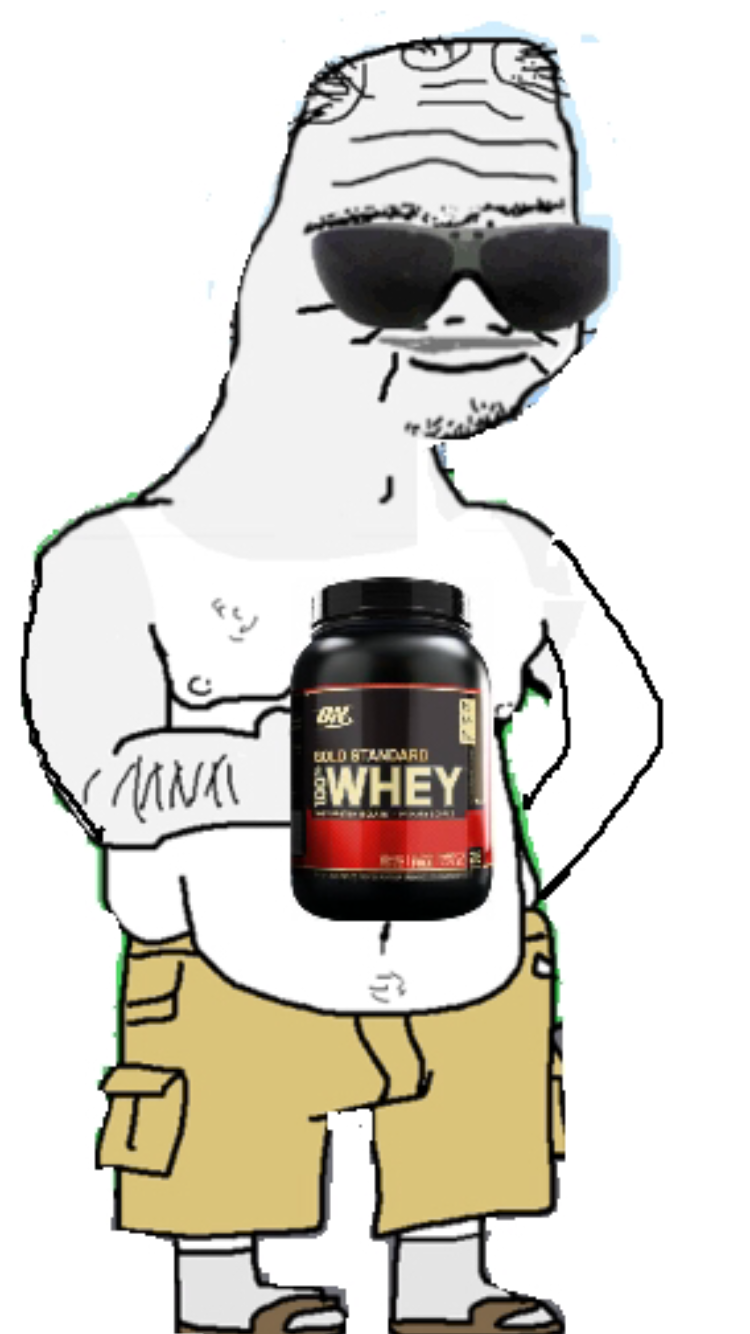 Boomer on whey — Boomer meme