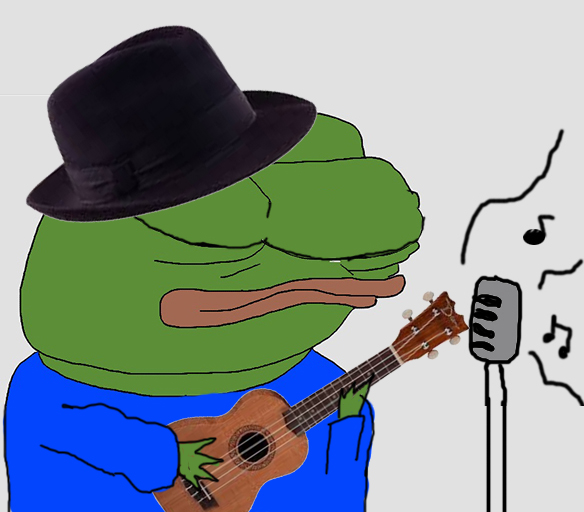 Pepe playing guitar — Pepe meme