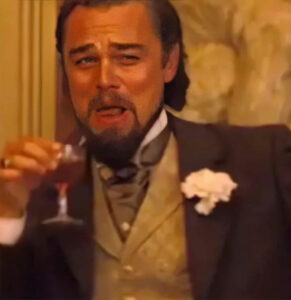 Django dicaprio laughing meme template — Templates meme