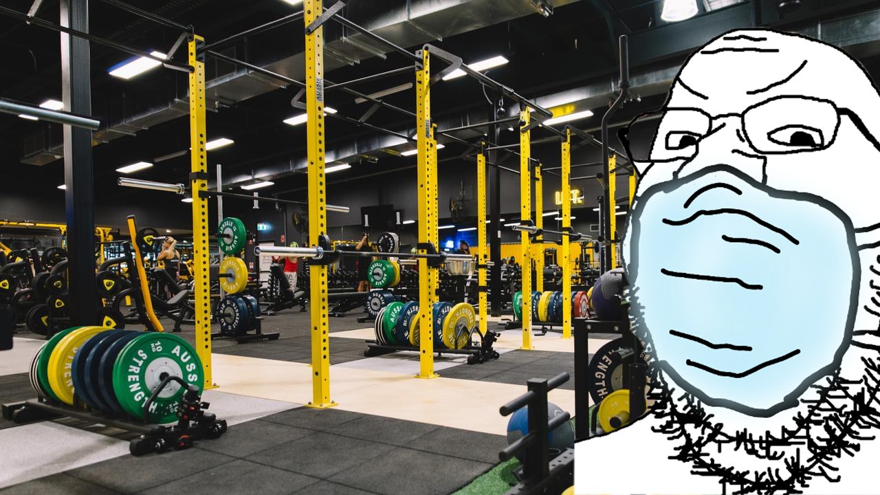 Wojak soy boy happy gym closed — Wojak meme