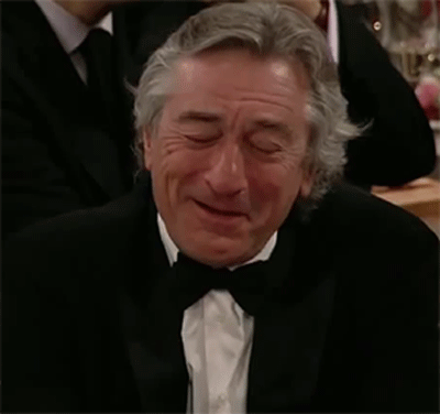 Robert De Niro Formal Chuckle — Reaction meme