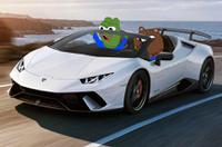Bobo pepe in white lambo — Bobo meme