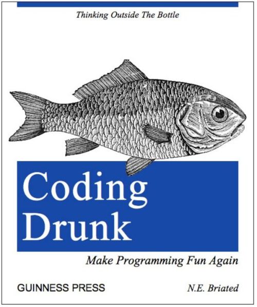 Coding drunk book — Reaction meme