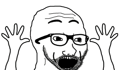 Wojak soy soi excited — Wojak meme