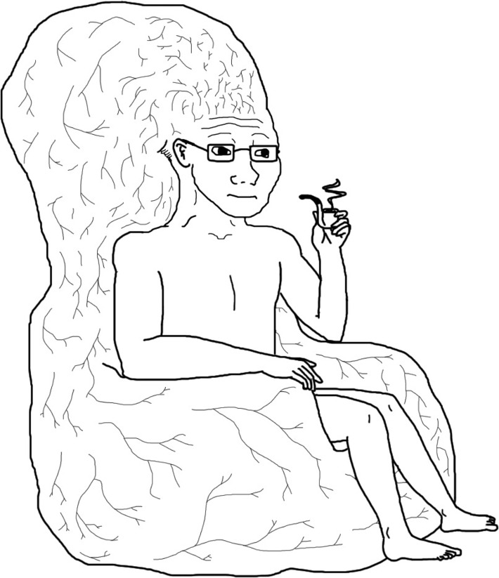 Wojak big brain chair — Wojak meme