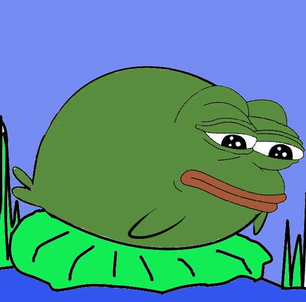 Pepe fat sad fish — Pepe meme