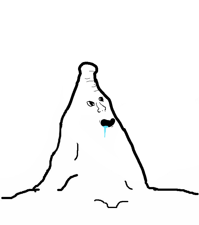 Brainlet triangle head — Brainlet meme