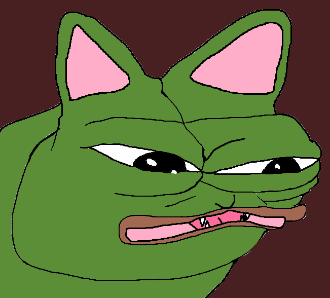 Pepe cat hissing — Pepe meme