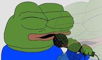 Pepe singing ghost pepe background — Pepe meme