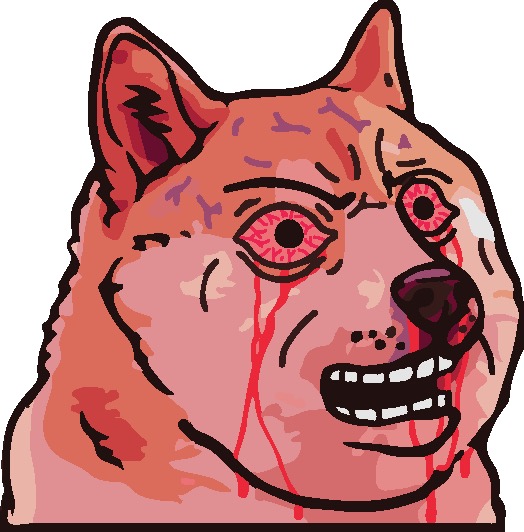 Doge pink wojak — Reaction meme