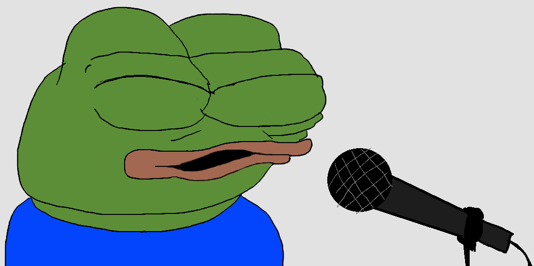 Pepe microphone — Pepe meme