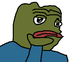 Pepe knockoff thinking — Pepe meme