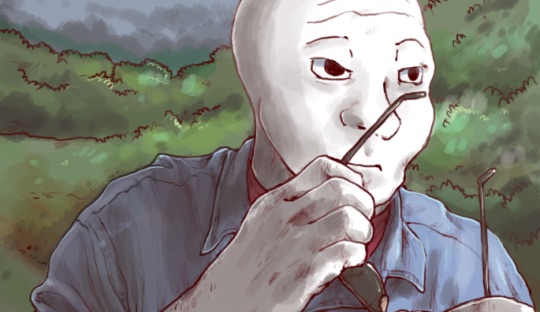 Wojak painting taking off glasses — Wojak meme