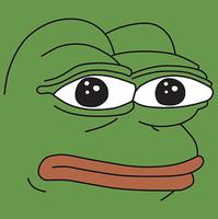 Pepe face full green square — Pepe meme
