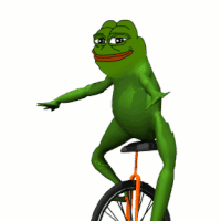 Pepe dat boy unicycle — Pepe meme